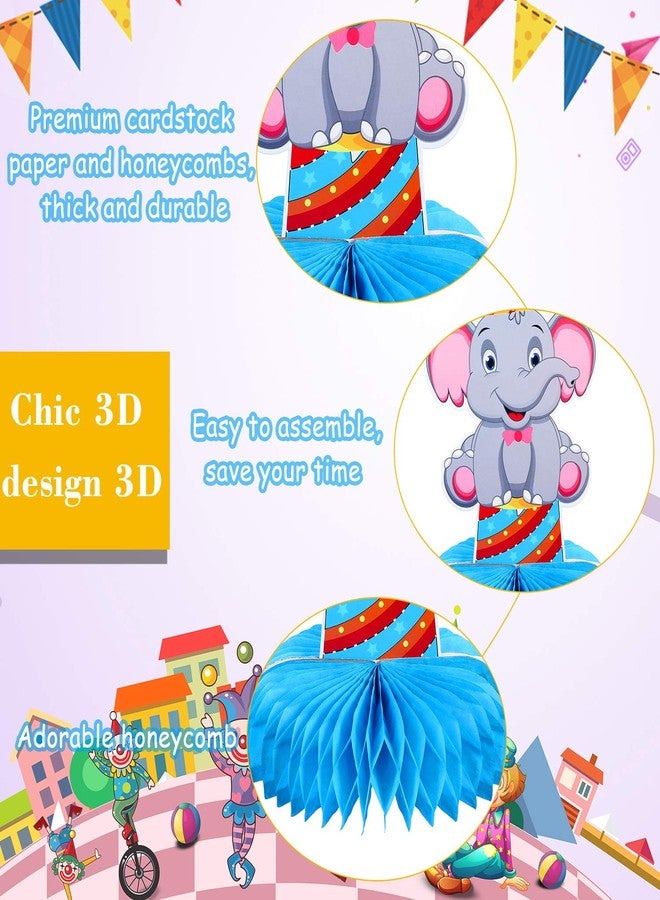 Outus 10 Pieces Carnival Party Decorations Circus Theme Party Decorations Carnival Centerpieces for Tables Cake Toppers Favors Supplies - Image 3